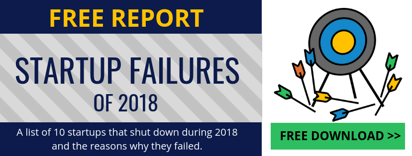 Startup Failures of 2018 free report linknovate