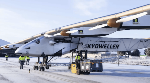 Solar-powered aircraft presented by Skydweller. Source: Skydweller 